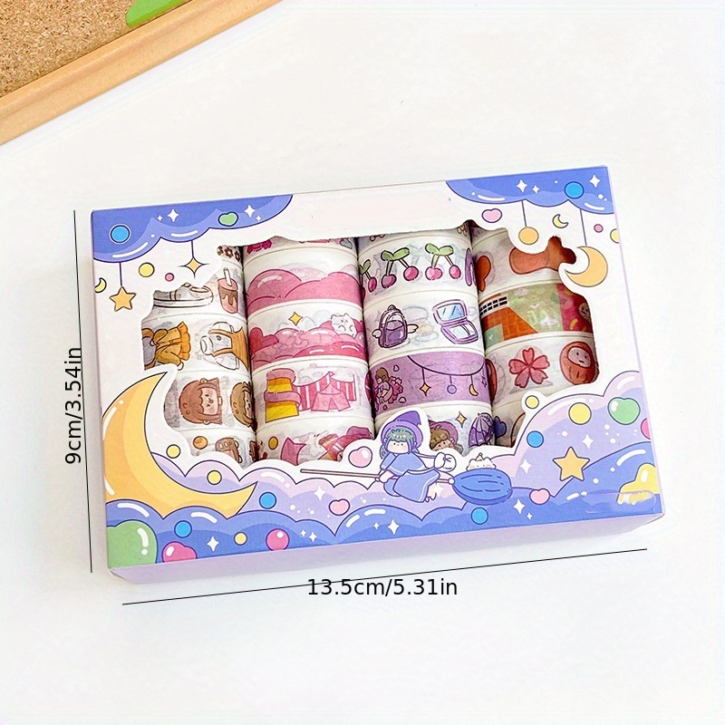 Kawaii Washi Tape Set Peach Decorative Tape Art - Temu