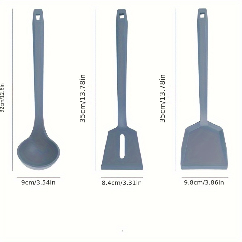 3PCS Kitchen Utensils Set Cooking Utensils Set Silicone Kitchen