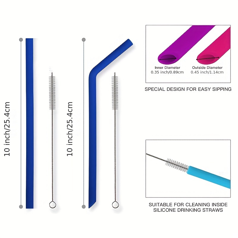 Set of 5 Bubba Plastic Reusable Straws for sale online