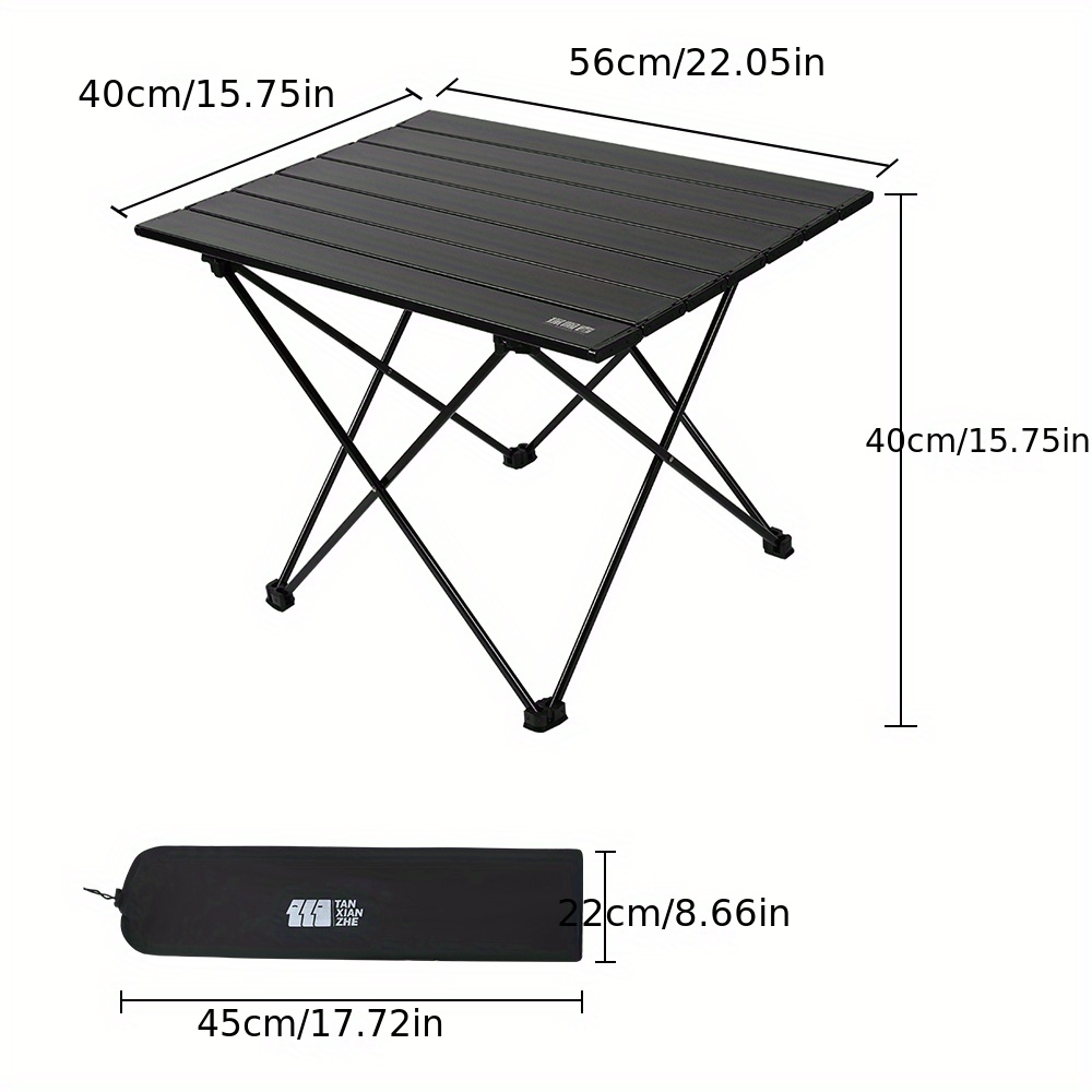 Sportneer Aluminium Camping Table, Portable Lightweight Aluminum