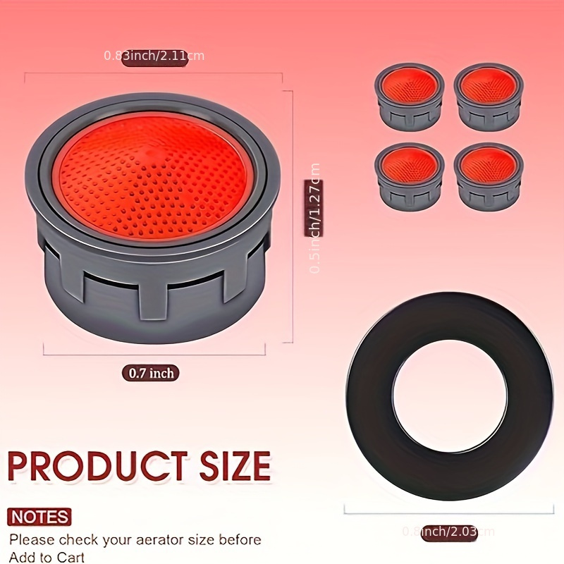 Kitchen Faucet Aerator Replacement With Gasket Flow - Temu Canada