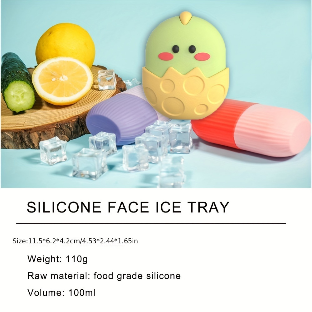 Silicone Ice Cube Trays Ice Globe Ice Balls Face Massager Facial Roll~