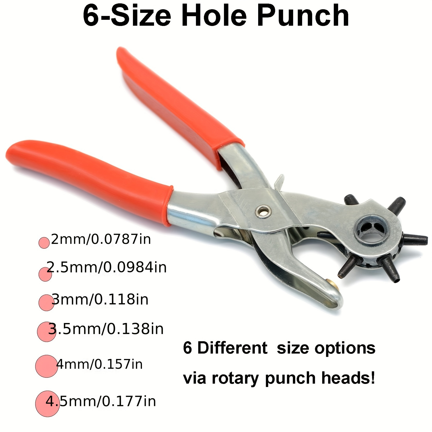 Multifunctional Leather Punch Tool Belt Punch Pliers Belt Round Hole Flat  Hole Manual Punch, Shop The Latest Trends