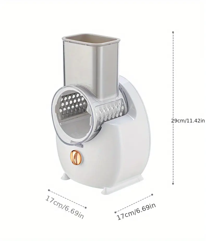 drum vegetable cutter multifunctional vegetable cutter potato and carrot shredding and slicing household electric rotary shredding details 11