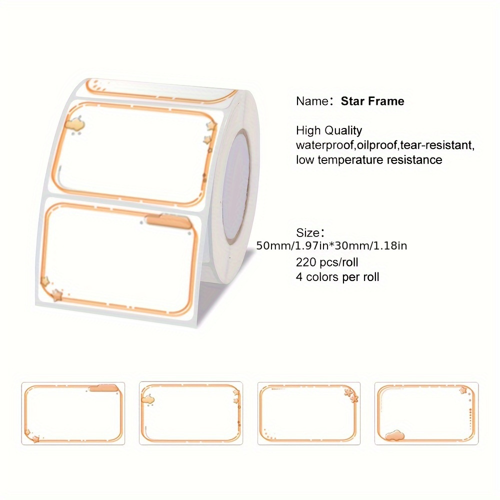 Thermal Stickers Labels Roll Barcodes Inventory Christmas Stickers
