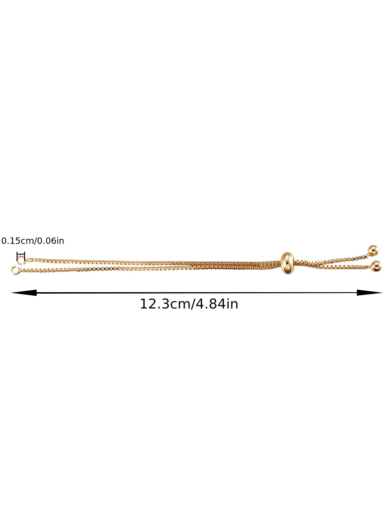 10 Strings 18k Gold Plated Adjustable Bracelet Box - Temu