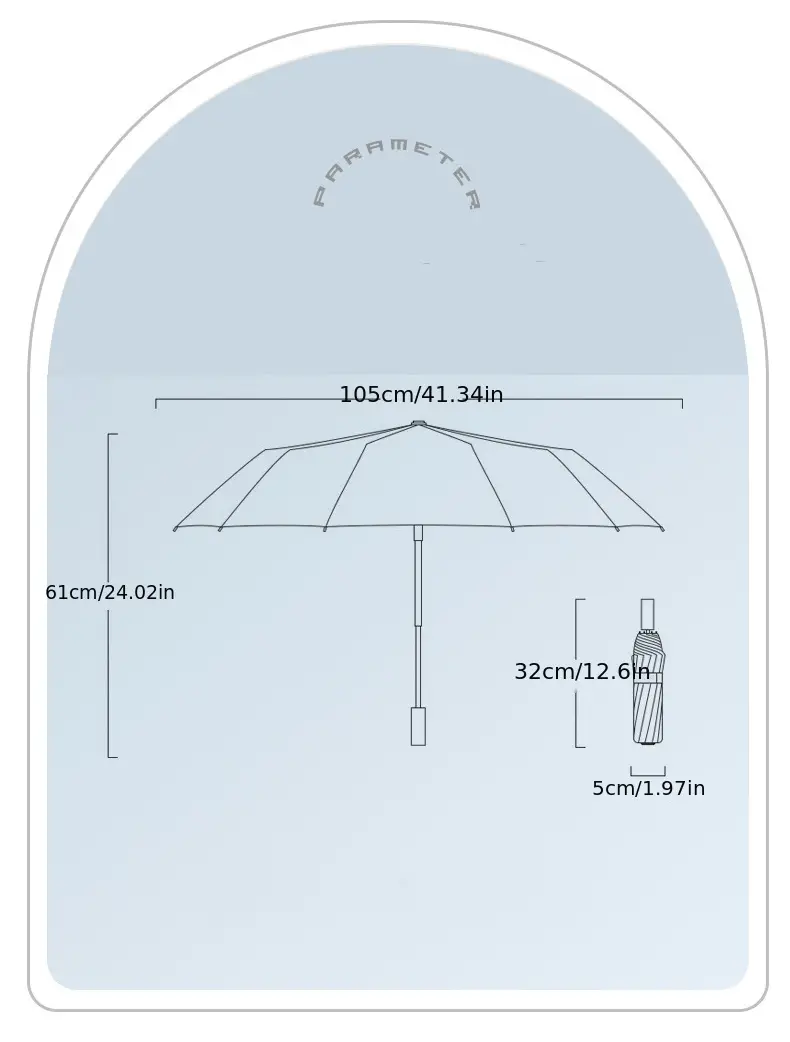 Parapluie Automatique Dégradé Résistant Au Vent Et À La - Temu France
