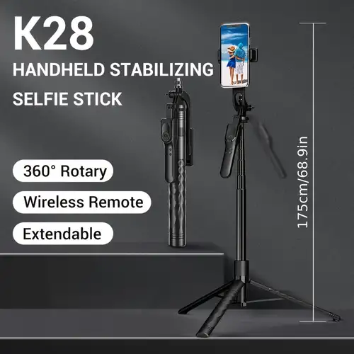 Teléfono Móvil Selfie Stick K28 Estabilizador De Mano - Temu