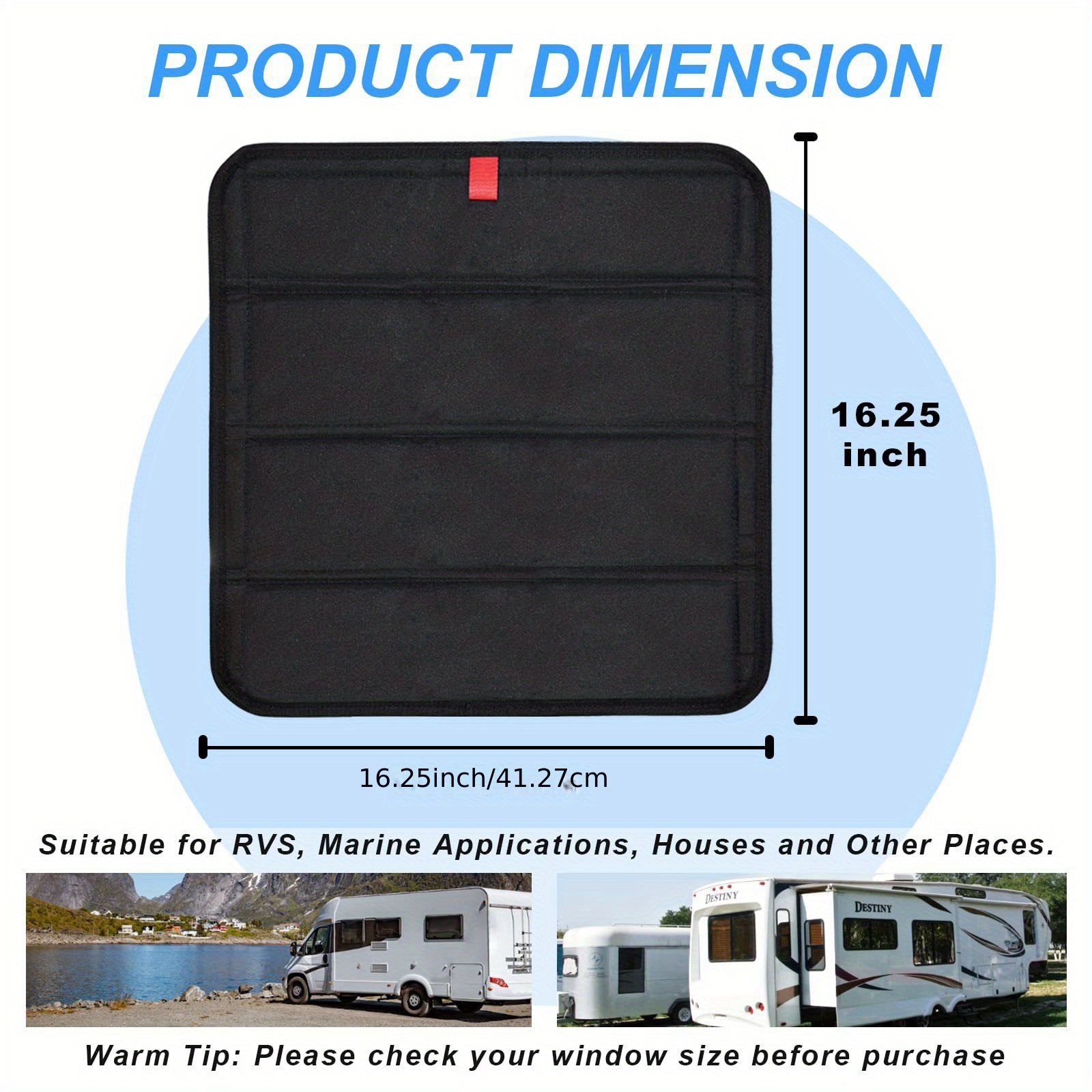 Ventilación de ventanas de autocaravana de lujo, escotilla de ventana de RV  con pantalla de toldo y persiana, cubierta de ventilación de ventana