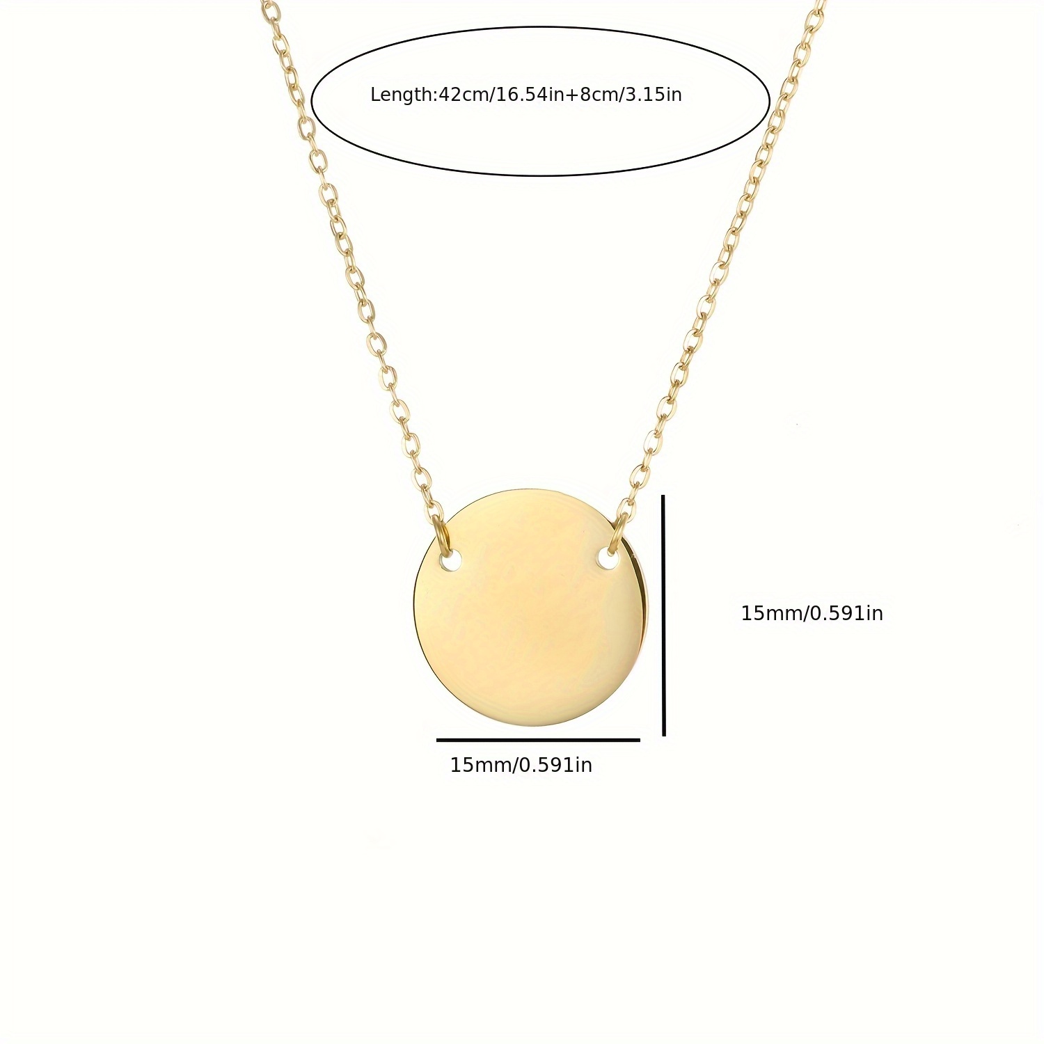 Unique High-End Women's Necklace with Round Geometric Pendant