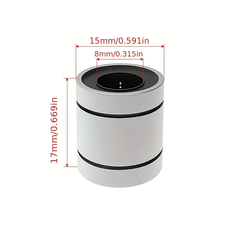 Image of 2pcs Lm8 Lm8uu Lm3uu Lm10uu Lm16uu Lm6uu Lm12uu Linear Ball Bearings 8mm Bore 15mm Od 24mm Length For Cnc Machine 3d Printer