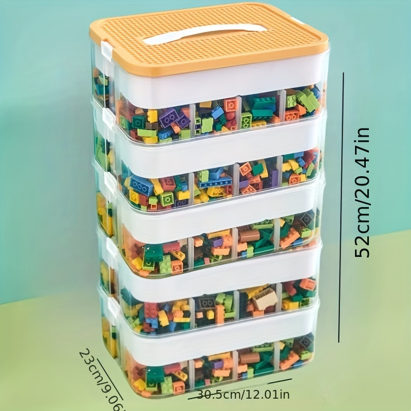 1/2/3/4/5 layer Toy Storage Box Lid Grids Large Storage Box - Temu