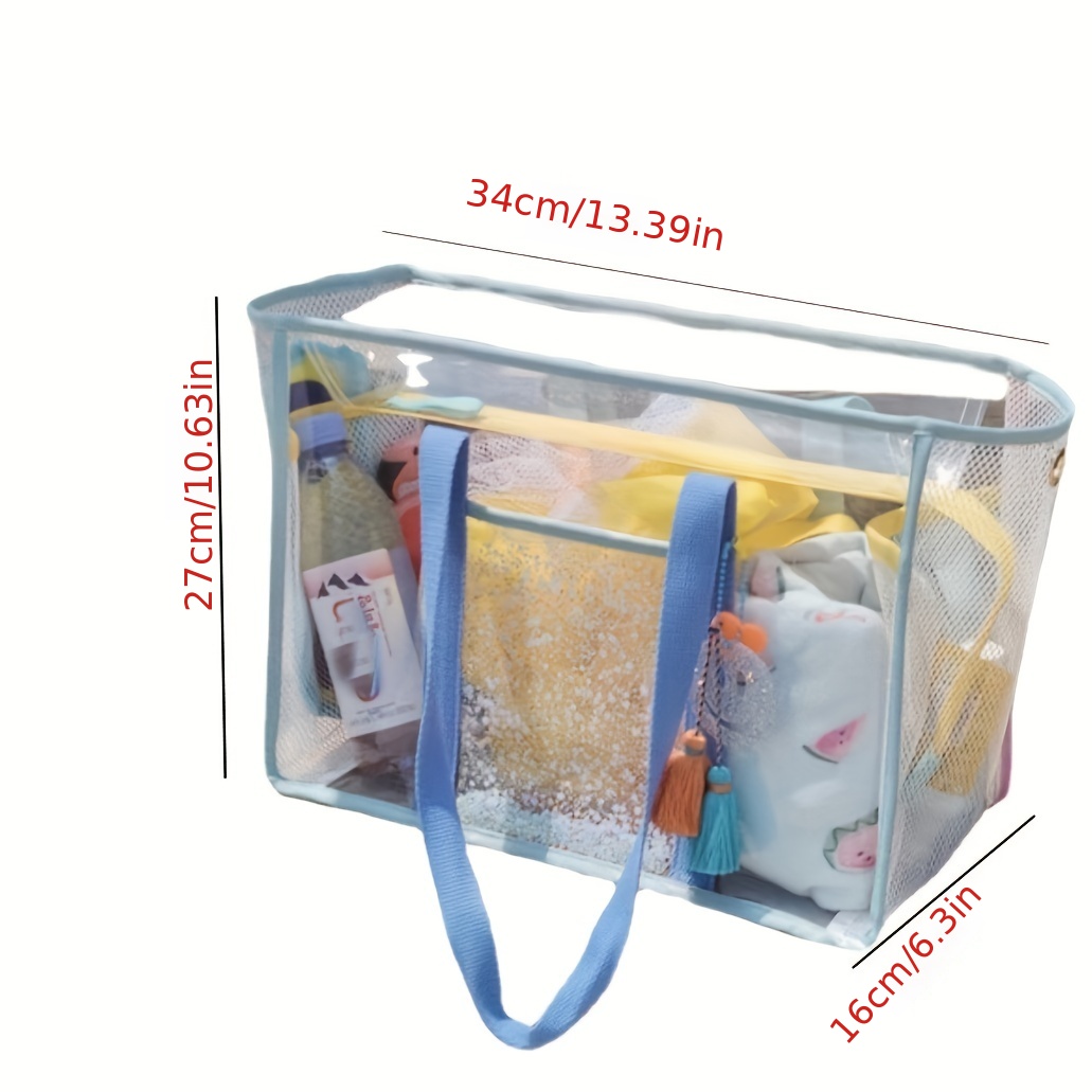Sac fourre-tout zippé, sac de voyage de salle de bain portable en pvc  transparent imperméable à l’eau et sac cosmétique patchwork couleur bonbon