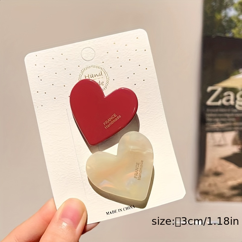 ハッピーバレンタイン♡ハートデザイン♡ベビーヘアクリップ　ヘアゴム ハッピーバレンタイン♡ハートデザイン♡ベビーヘアクリップ ヘアゴム