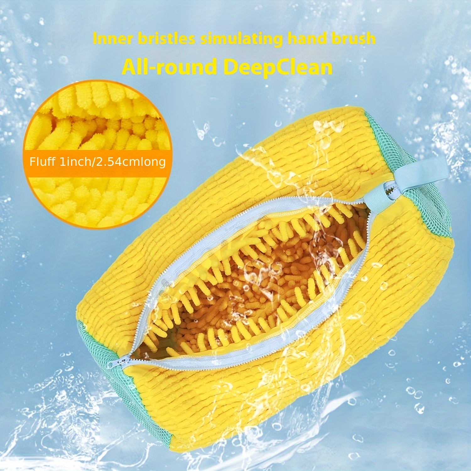 cross border spot washing machine lazy   artifact for home use shoe bag and shoes anti deformation polyester cylindrical wash care bag laundry bags details 3