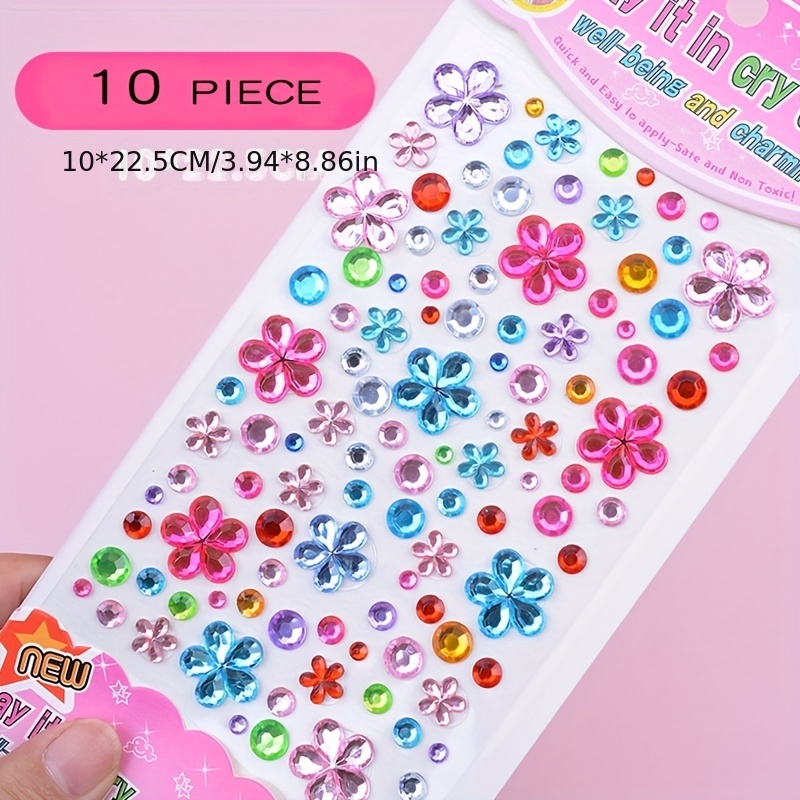 Pink Princess Crystal Sticker Jewels