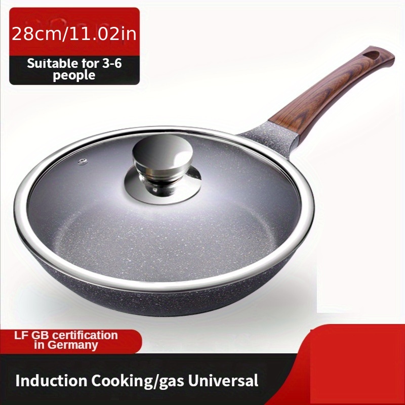 Nonstick Frying Pan Stainless Steel Deep Skillet For Cooking Induction  Compatible Cookware Universal Kitchen Fry Pan For Ceramic - AliExpress