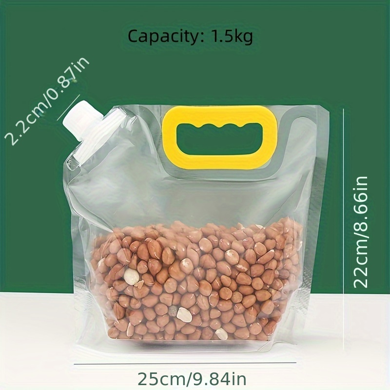 3pcs/set Grain Storage Sealing Bags, Thickened Moistureproof And