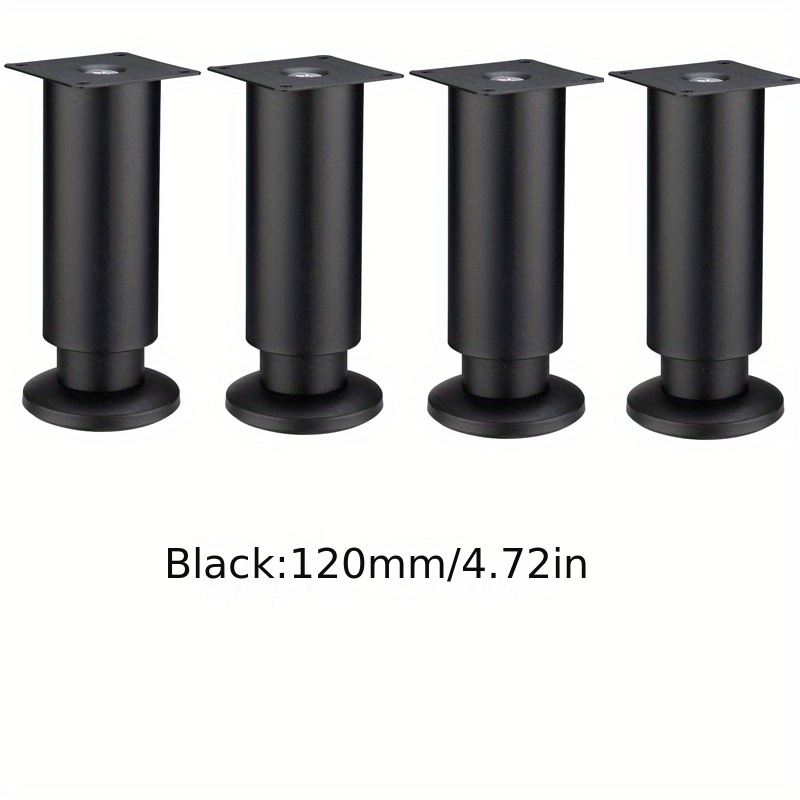 4 Stück Möbelfüße Schwarz 15cm Schrankfüße Ersatz Möbelbeine für Stühle  Schrank Sofa mit Schrauben