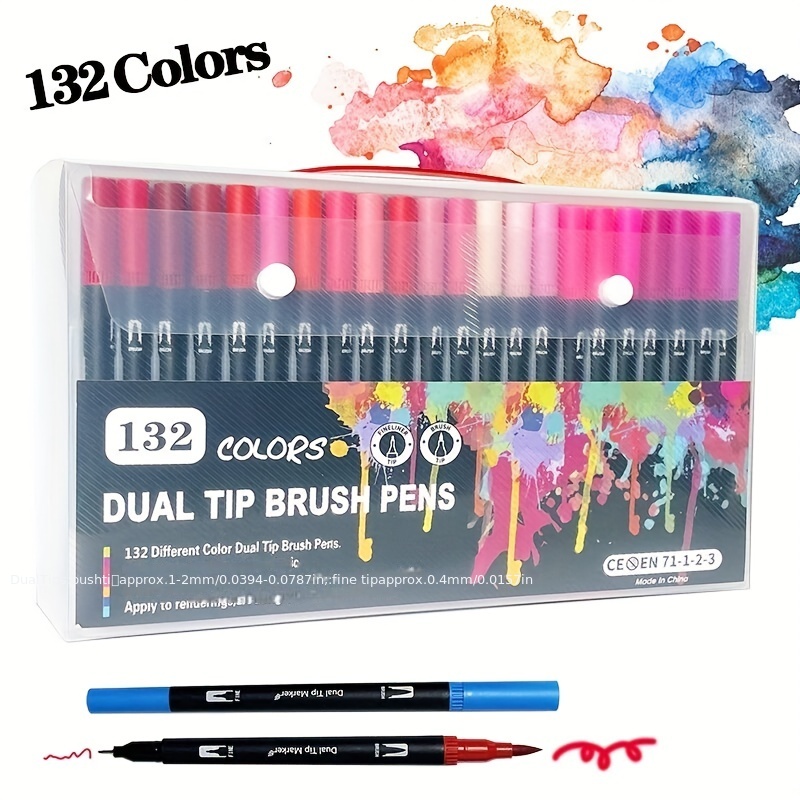 Dual Tip Brush Pens Art Markers, Dual Tip Brush Pen Set