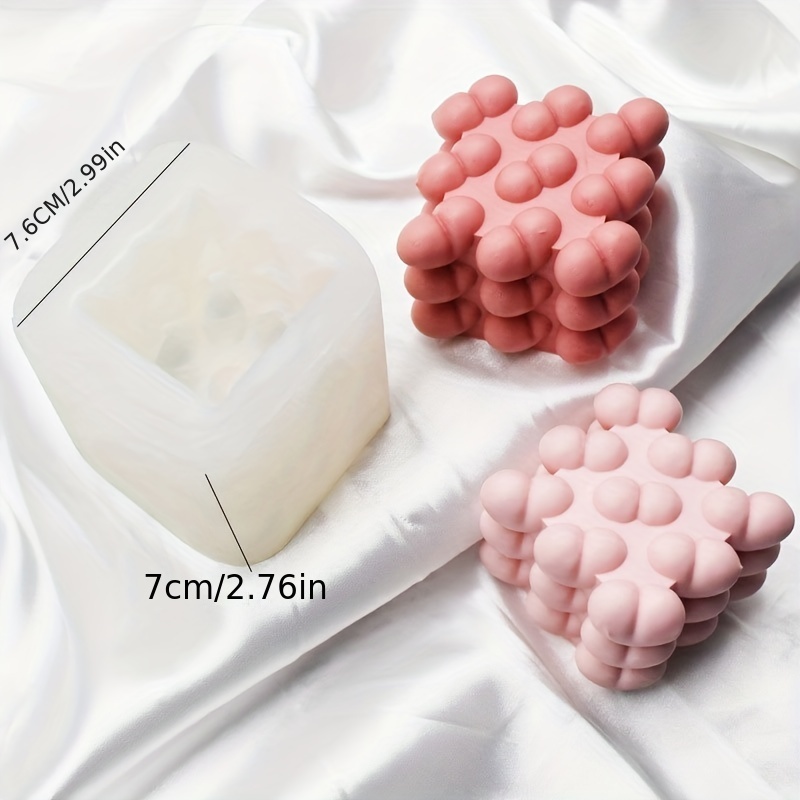 Multimodal Bubble Cube Candle Silicone 3d Aromatherapy - Temu