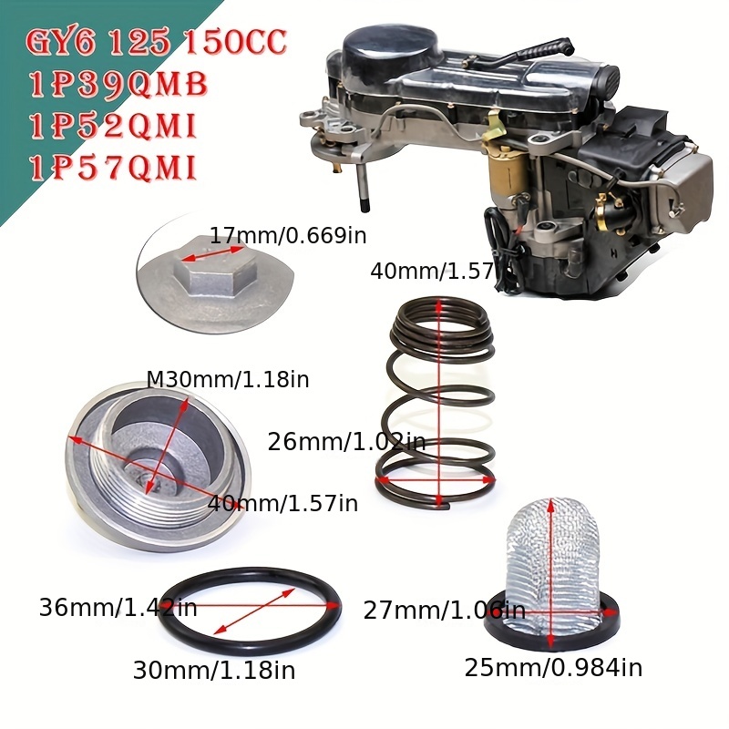 Vacuum Fuel Pump For Honda Lifan Scooter ATV Go Kart Jonway BMS 50cc 125 150cc E