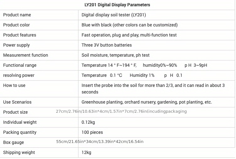 1pc 2 In 1 Misuratore Di Fertilità PH Del Suolo Con 3 Sonde - Temu Italy