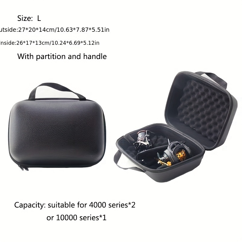 Image of S/m/l Lychee Pattern Fishing Reel Bag Fishing Gear Storage Bag Thickened Baitcasting Reel Protection Bag