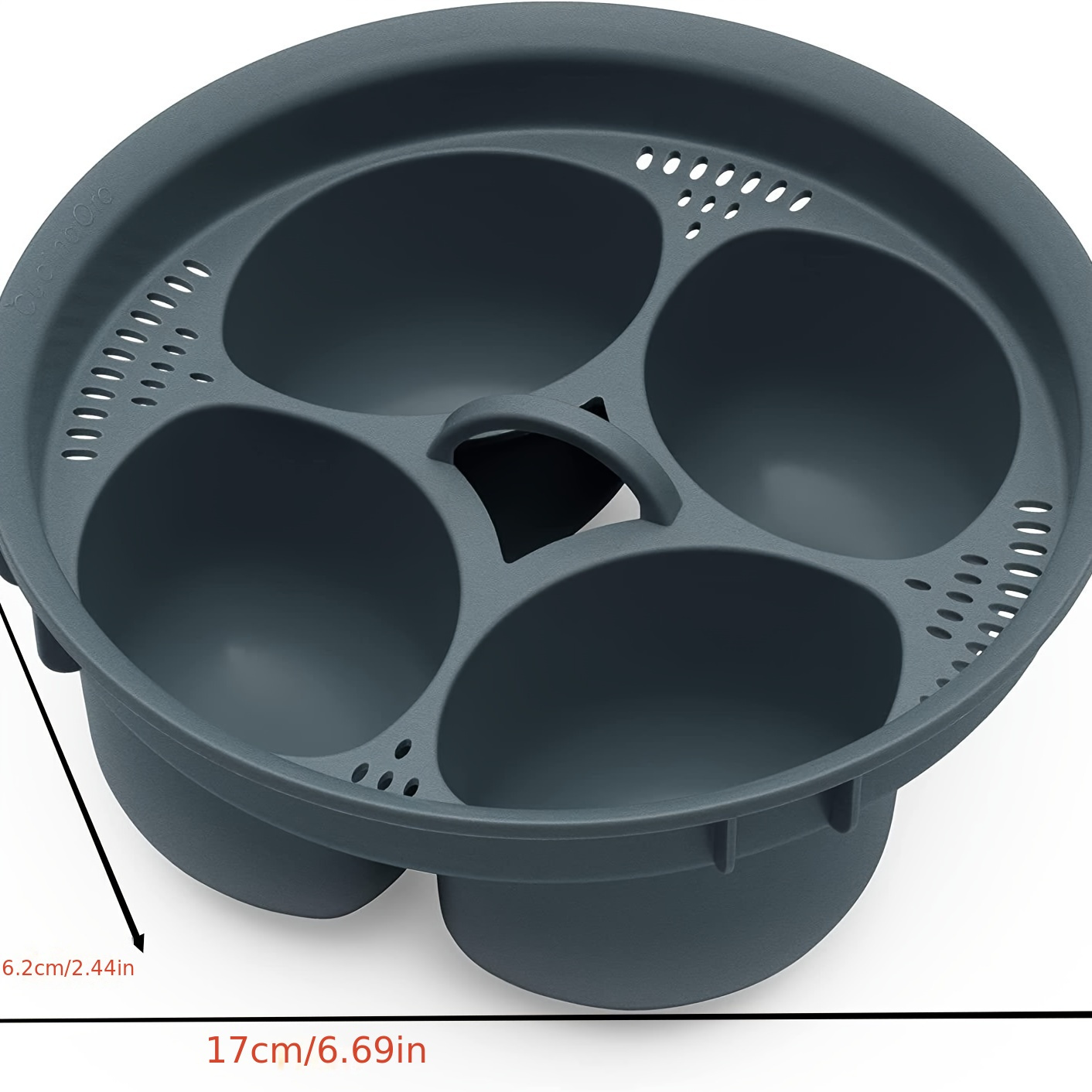 1 Multifunctional Steam Basket Food Grade Pp 4 Egg Molds - Temu