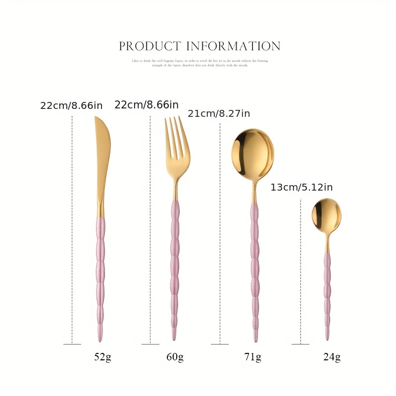 Set Posate 4 Pezzi Stoviglie Pranzo Scatola Kit Stoviglie - Temu Italy