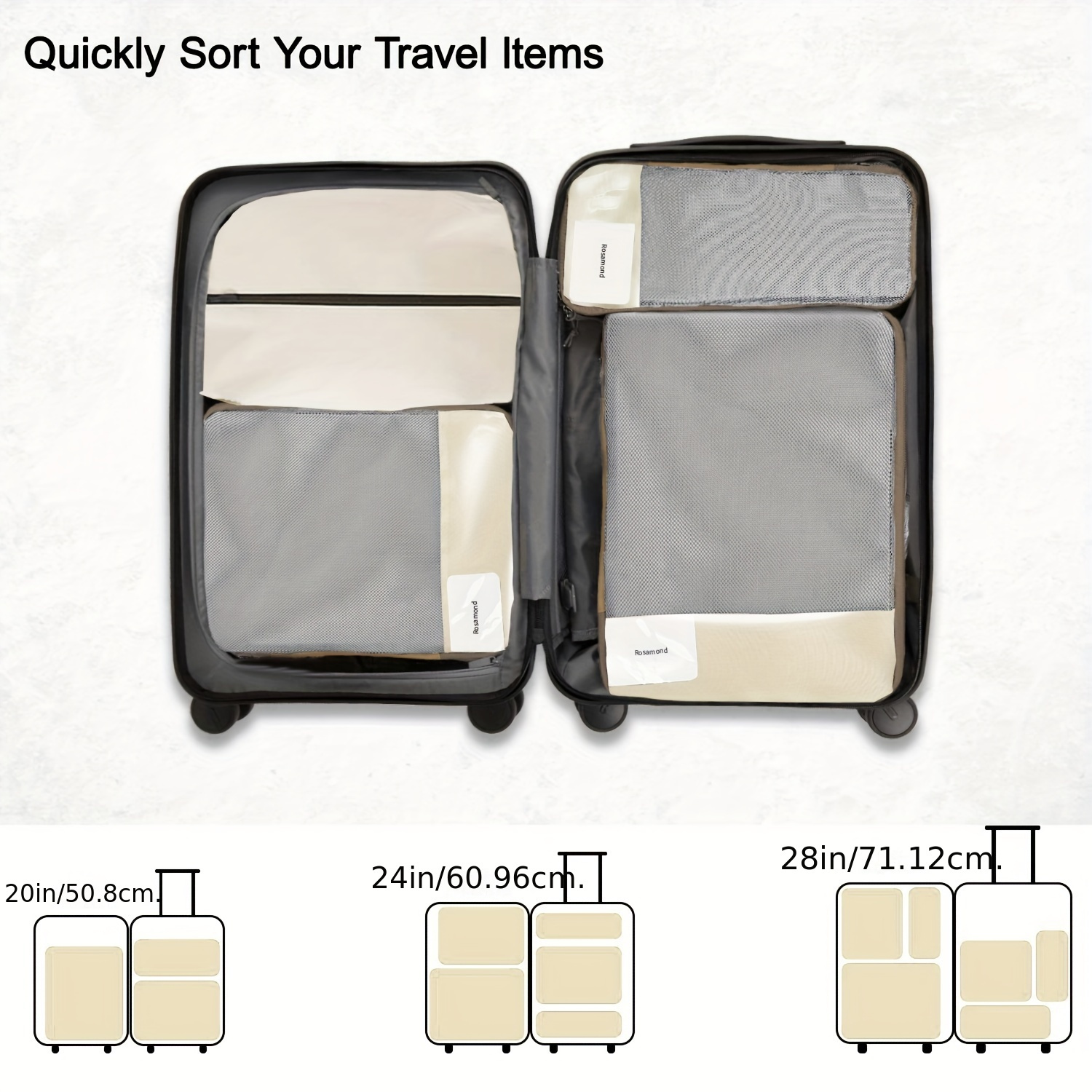 Compression Packing Cubes Suitcases Lightweight Compression - Temu United  Kingdom