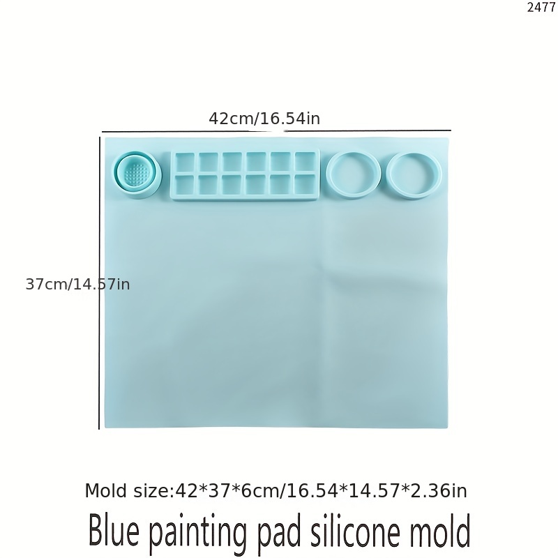 Tapis de peinture silicone  Tampon en silicone pour l'artisanat
