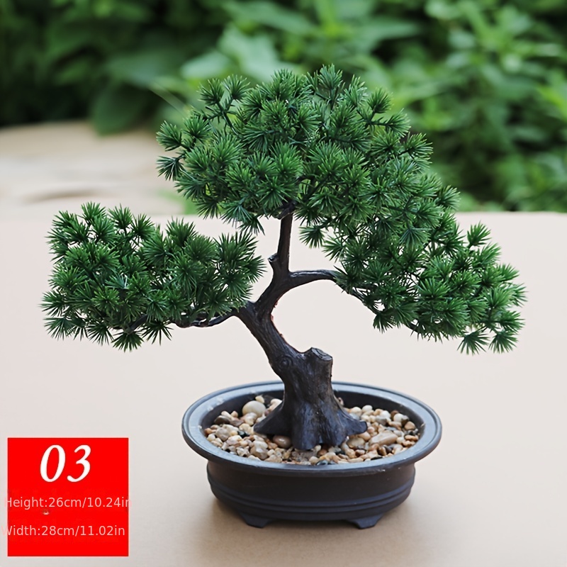 Bonsai artificiale albero di pino artificiale bonsai artificiale pianta in  vaso kgdc B08XWZSH32 - IdeaLuceStore