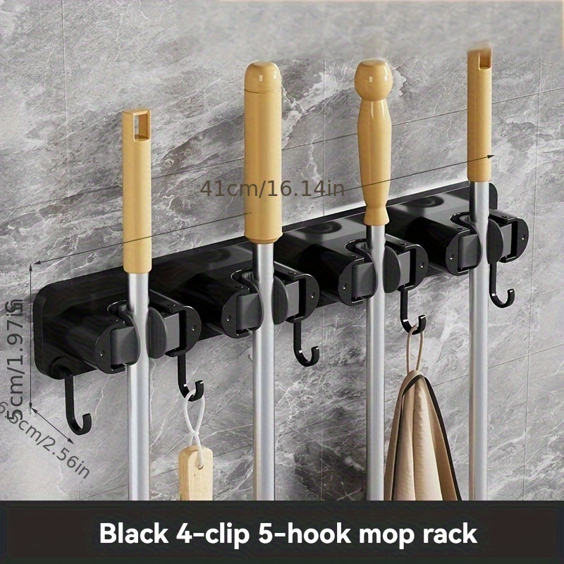 soporte pared escobas fregones ganchos ideal jardín Temu Ecuador