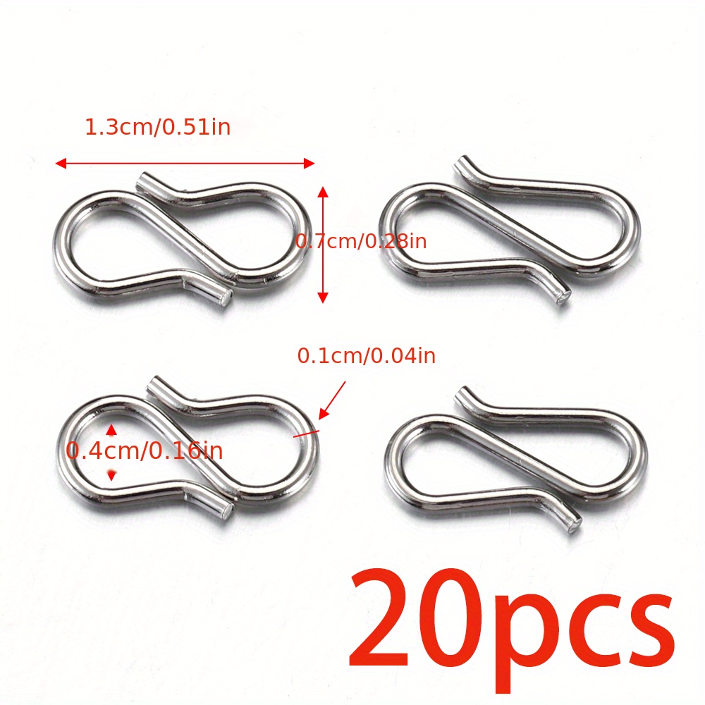 Stainless Steel Strong S Shape Clasps Diy Bracelet Clasps - Temu