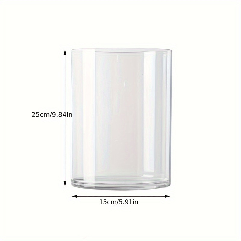 Elegant Acrylic Flower Vase - Transparent, Round Design For Home Decor & Floral Arrangements, Multiple Sizes