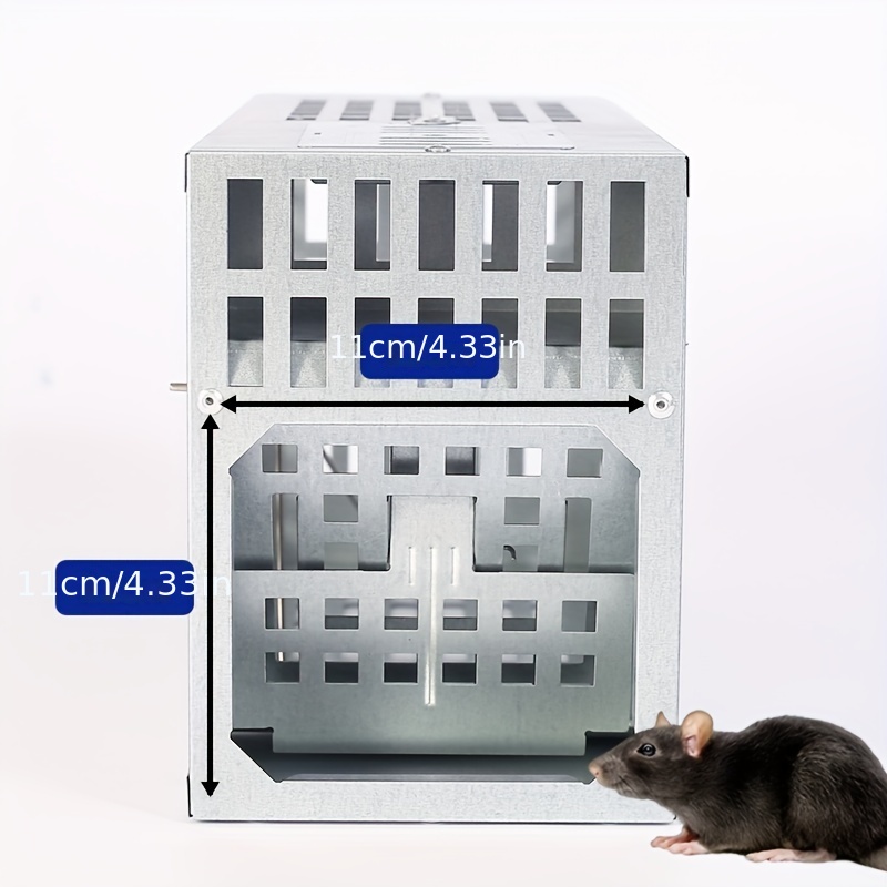 Piège à rats multi – Catch Cage – Sensibilité ajustable – Réutilisable –  Pour un usage intérieure/Extérieure – Pour attraper les souris – Les rats  et autres rongeurs de taille similaire –