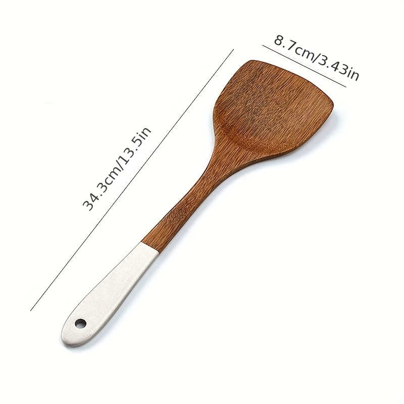 1 Unidad Utensilio Cocina Madera Espátula Opcional Cucharón - Temu