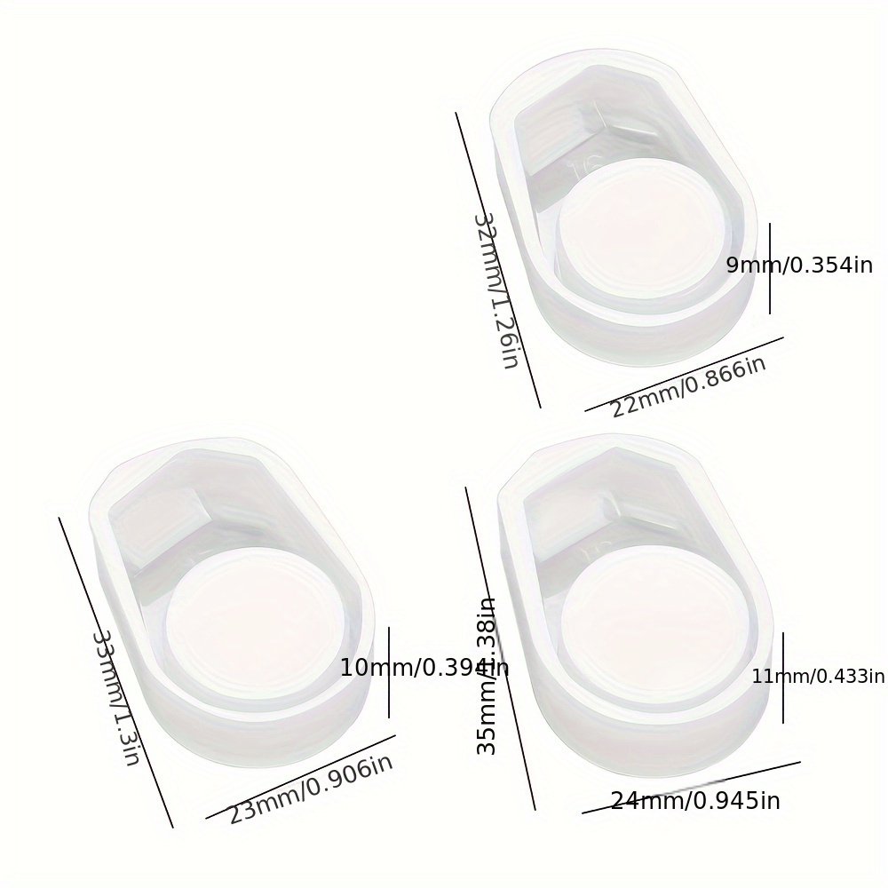 Image of Resin Casting Molds 3pcs Silicone Ring Molds Are Used For Epoxy Resin, Epoxy Resin Casting Jewelry Rings, Suitable For Crystal Jewelry Making
