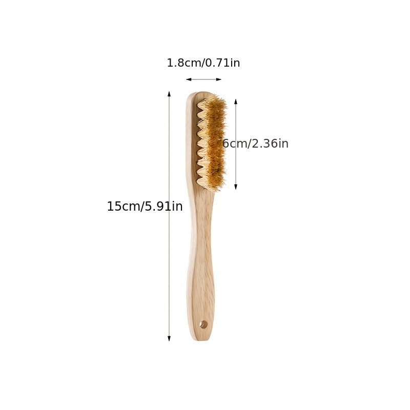 High-quality Solid Wood Long-handle Shoe Brush - Ideal For Tough-to-clean Corners & Crevices Of Sneakers, Footwear, Home Care
