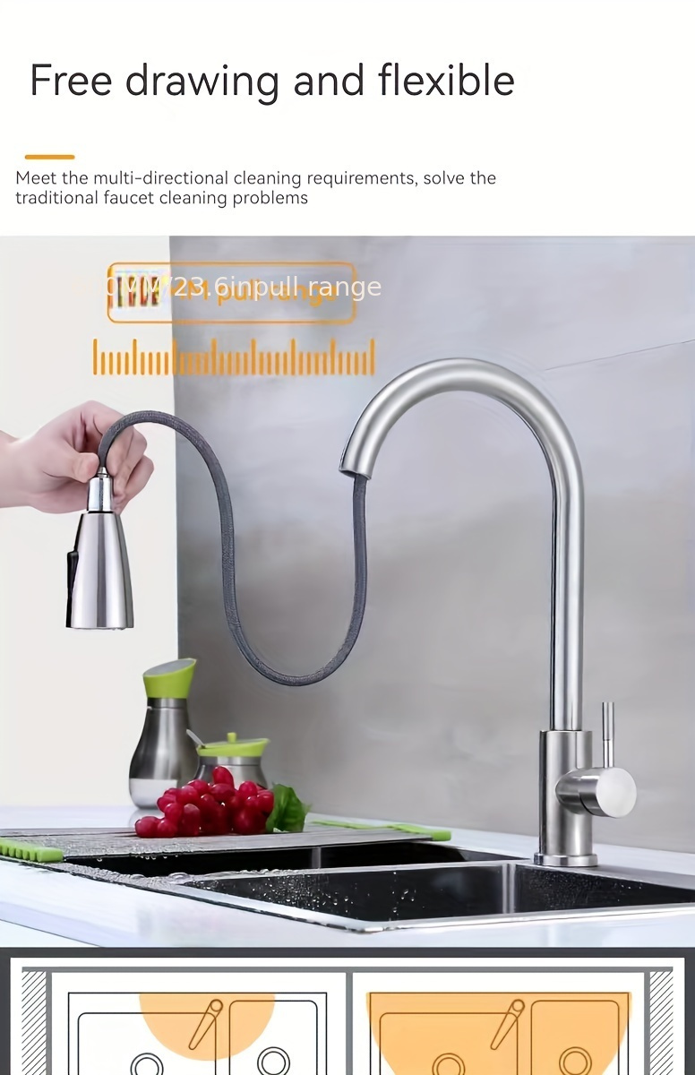 Kitchen Drain Faucet Stainless Steel Kitchen Drain Faucet Temu