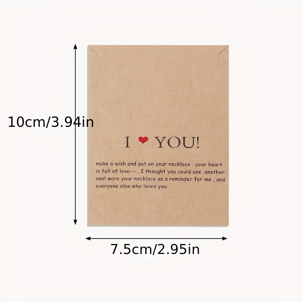 100pcs 15*10cm Kraft Paper Jewelry Necklace Cards for Big Necklace  Packaging Displays Card and Blank Pendant Paper Cards