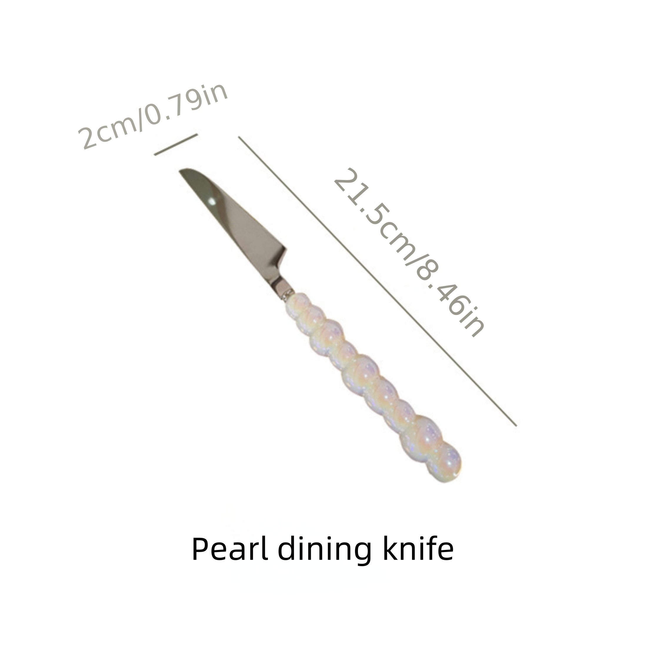 Unique Pearl Shape Cutlery Set With Ceramic Handles 304 - Temu