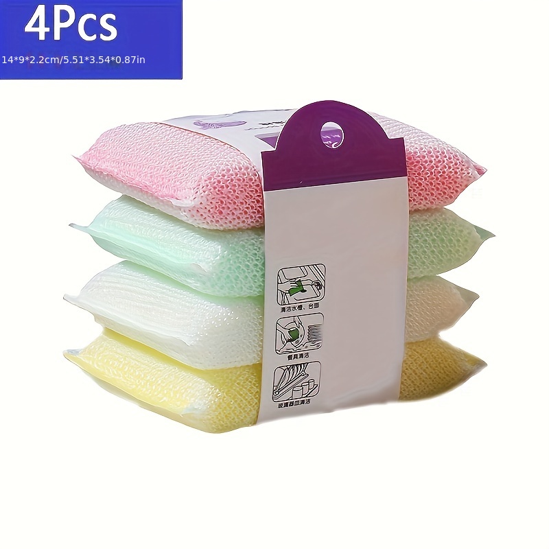 Multi-Purpose Nylon Cleaning Pad 12 Pack, Non-Scratch Kitchen Sponges Scrub  for Dishes - China Scouring Pad and Kitchen Cleaning Sponge price