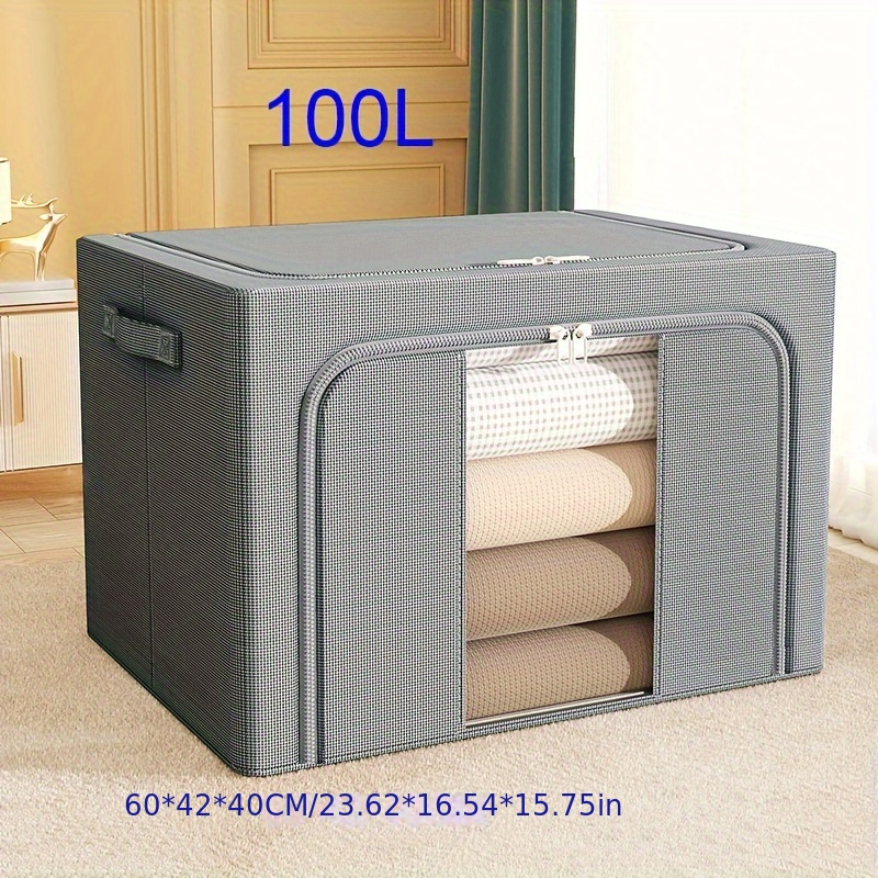 Large Capacity Clothes Storage Box Dustproof Clothing Quilt - Temu