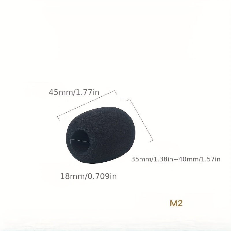 10pcs Headset Replacement Cover Gooseneck Esponja Micrófono Protector de  parabrisas 5 Tamaños