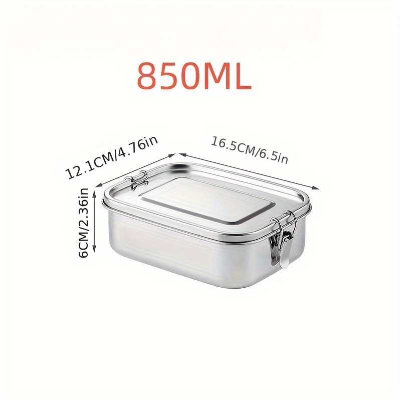 Stackable 304 Stainless Steel Bento Box, 2-tier Leak-proof Bento Box, Lunch  Box With Portable And Cutlery-ideal Portion Sizes, Back To School, Class,  College, School Supplies, Kitchen Organizers And Storage, Kitchen  Accessories 