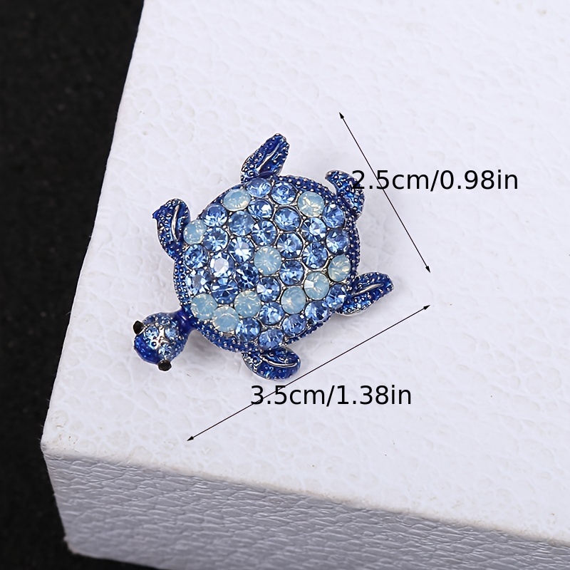 Set de 4 Pièces Pin Broche d’Animal en Strass Broche de Hibou en Strass