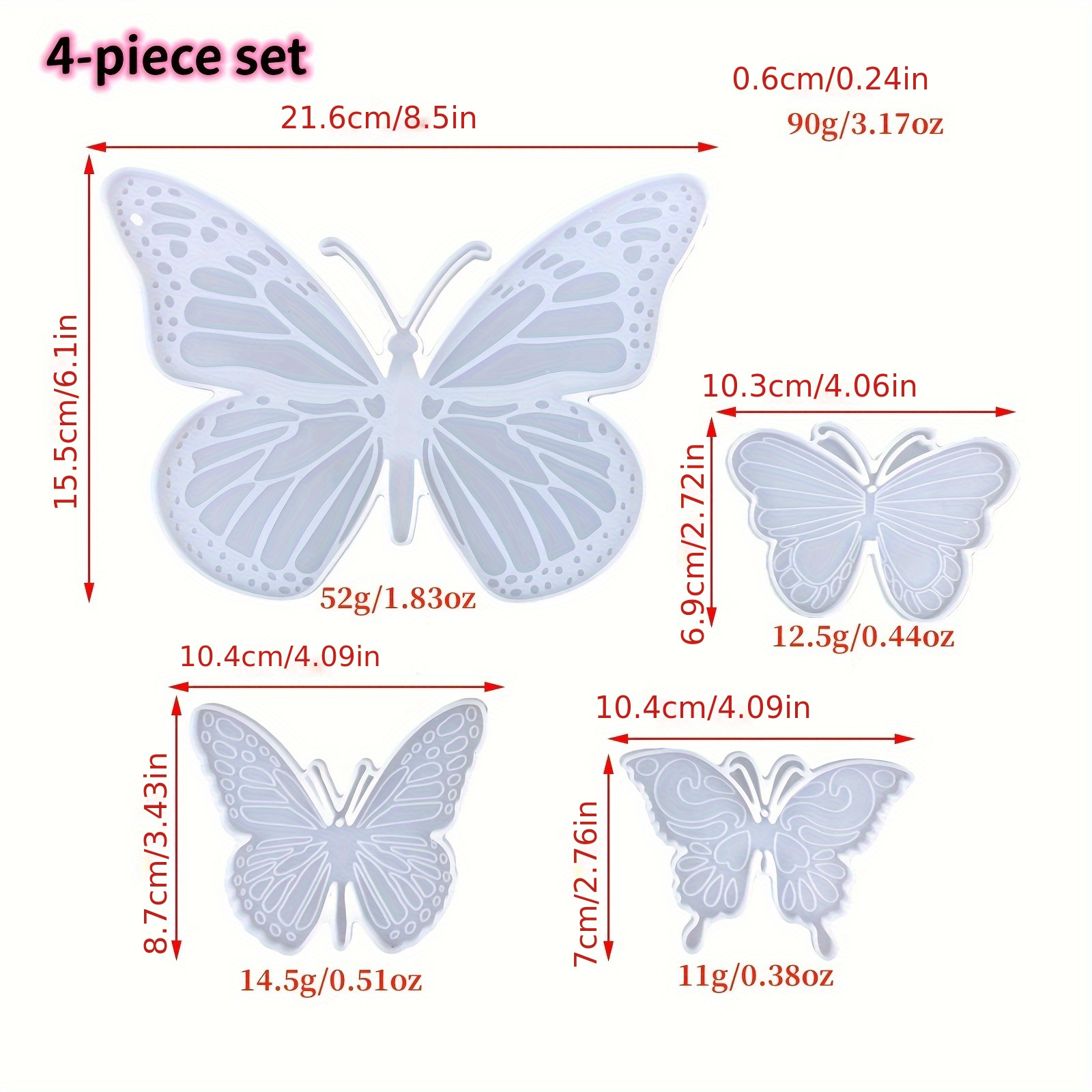 4pcs Wall Hanging Adhesive Mold Decoration Water Cup Mat Wall Hanging Additions Living Room, Bedroom, Office Wall Decoration Silicone Mold