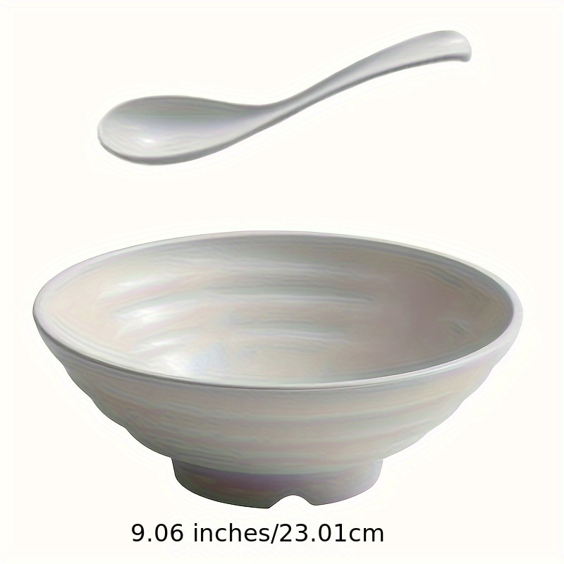 Unbreakable Large Soup Bowls Spoons Japanese Ramen Bowl Udon - Temu